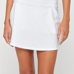 Spiritual Gangster Bright White Skater Skirt